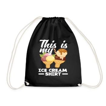 Cream Lover My Cream Shirt - Drawstring Bag - black - Front