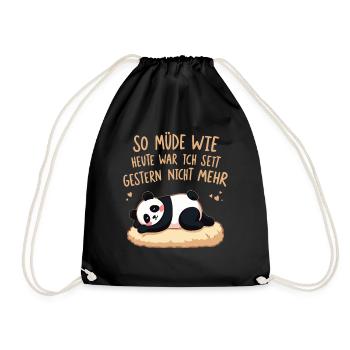 I haven't been as tired as I am today since yesterday - Drawstring Bag - black - Front