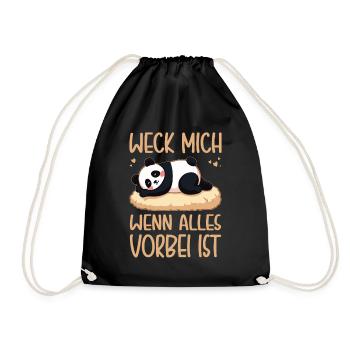 Réveille-moi quand tout est fini / Lève-tard - Sac de sport léger - noir - Devant