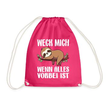 Réveille-moi quand tout est fini / Lève-tard - Sac de sport léger - fuchsia - Devant