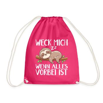 Réveille-moi quand tout est fini / Lève-tard - Sac de sport léger - fuchsia - Devant