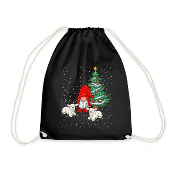 Santa Claus Gnomes Gnomes Fairy Tale - Drawstring Bag - black - Front