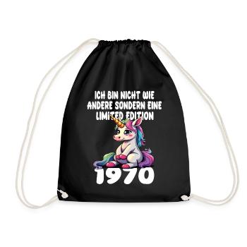 Edition Limitée 1970 Anniversaire Né 1970 - Sac de sport léger - noir - Devant