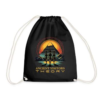 Ancient Visitors Theory Alien Astronauts Theorist - Drawstring Bag - black - Front