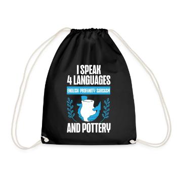 Poterie Céramiste Artiste Je Parle 4 - Sac de sport léger - noir - Devant