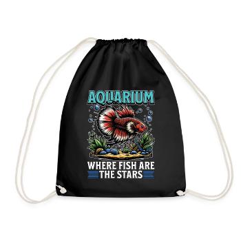 Aquarium Where Fish Are The Stars Fishkeeping - Turnbeutel - Schwarz - Vorne