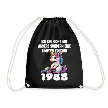 Edition Limitée 1988 Anniversaire Né 1988 - Sac de sport léger - noir - Devant