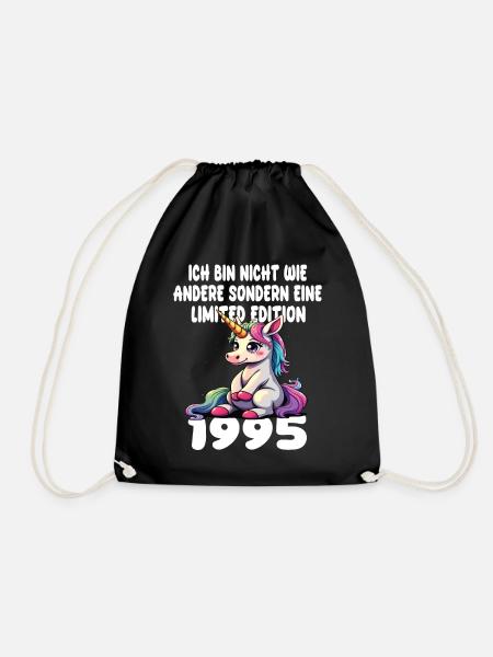 Limited Edition 1995 Geburtstag 1995 Geboren - Turnbeutel - Schwarz