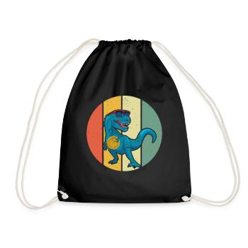 Disc Golf Dino - Disc Golfeur Dinosaur Disc Golfing - Sac de sport léger - noir - Devant