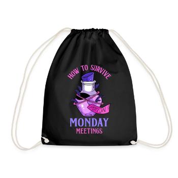 Potion Fantasy Enthusiast RPG Gamer - Drawstring Bag - black - Front
