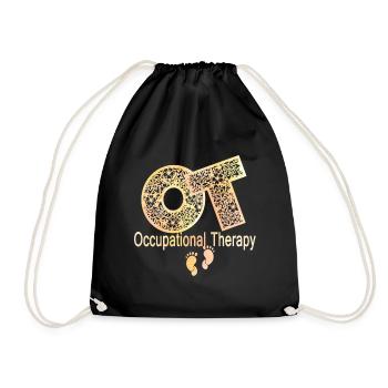 Awesome Occupational Therapy - Drawstring Bag - black - Front