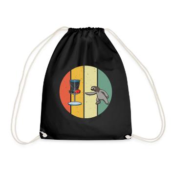 Sloth Disc Golf Sloth Disc Golfing - Sac de sport léger - noir - Devant