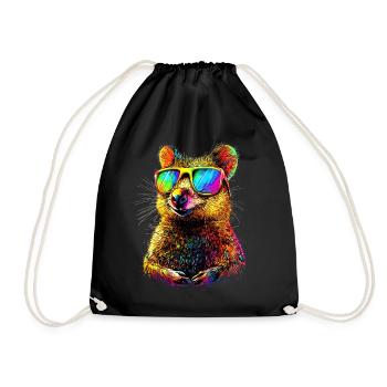 Lunettes de soleil Quokka Rainbow Australia Quokkas - Sac de sport léger - noir - Devant