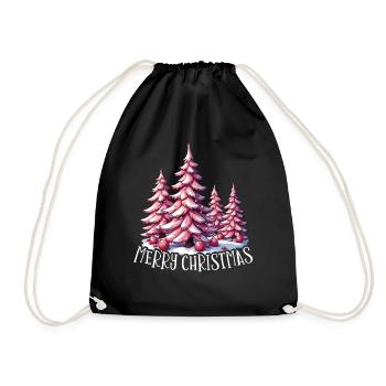 Joyeux Noël en rose Fête de Noël - Sac de sport léger - noir - Devant