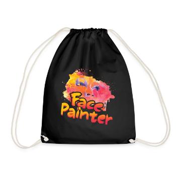 Funny Face Painter - Drawstring Bag - black - Front