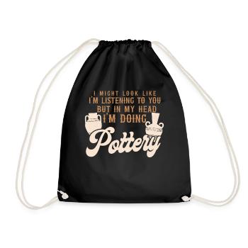 Poterie Céramiste Artiste I Might - Sac de sport léger - noir - Devant