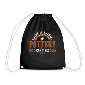 Pottery Ceramics Artist There Is - Drawstring Bag - black - Front
