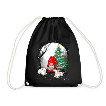 Saint-Nicolas Père Noël Habitant de la forêt Zerge - Sac de sport léger - noir - Devant