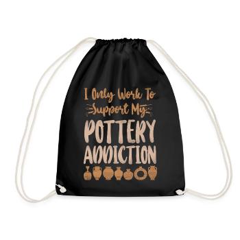 Pottery Ceramics Artist I Only - Drawstring Bag - black - Front