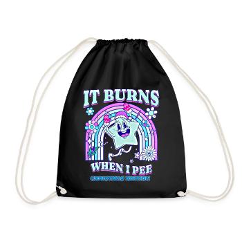 Winter Edition "It Burns when i Pee"! sarkastisch - Turnbeutel - Schwarz - Vorne