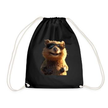 Quokka Be Quokka Heureux Australie Sourire Quokkas - Sac de sport léger - noir - Devant