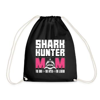 Maman chasseuse de requins L’idole aime la chasse aux fossiles - Sac de sport léger - noir - Devant