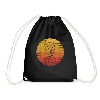 Retro Dyslexia Apraxia Articulation Disorder - Drawstring Bag - black - Front