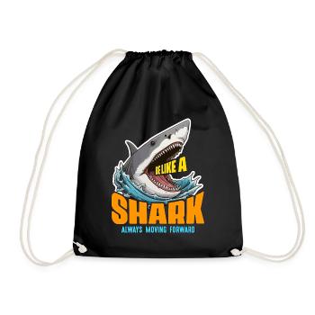 Shark Hunting Be Like A Shark Always Scuba Diving - Turnbeutel - Schwarz - Vorne