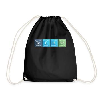 Techno Liebhaber Periodensystem Chemie - Turnbeutel - Schwarz - Vorne