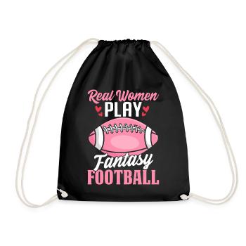De vraies femmes jouent à Fantasy Football FFL Girls - Sac de sport léger - noir - Devant