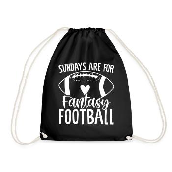 Sundays Are For Fantasy Football Commish FFL - Drawstring Bag - black - Front