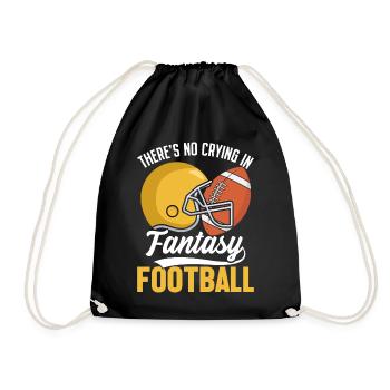 There's No Crying In Fantasy Football Commish - Drawstring Bag - black - Front