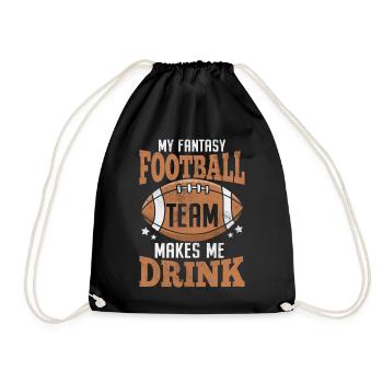 Mon équipe de Fantasy Football me fait boire - Sac de sport léger - noir - Devant