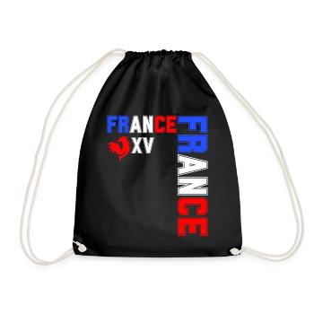 drapeau france cadeau, cadeau france drapeau - Sac de sport léger - noir - Devant