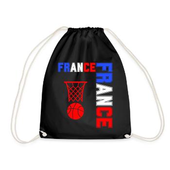 drapeau france cadeau, cadeau france drapeau - Sac de sport léger - noir - Devant