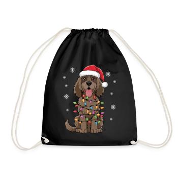 Gordon Setter Lumières de Noël Noël Chiens Cadeaux - Sac de sport léger - noir - Devant