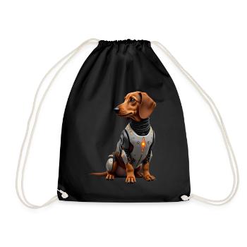 Drôle Robot Chien Cyborg Animal AI Chien Robot - Sac de sport léger - noir - Devant