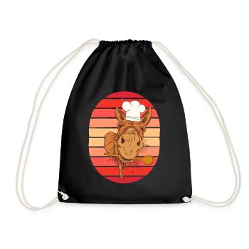 Chef Cuisinier Chef amateur Animer des chefs cuisiniers - Sac de sport léger - noir - Devant
