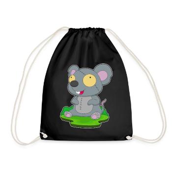 Mouse Halloween Zombie - Drawstring Bag - black - Front