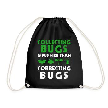 IT Geek, PC Accessories Storage Devices Evolution - Drawstring Bag - black - Front