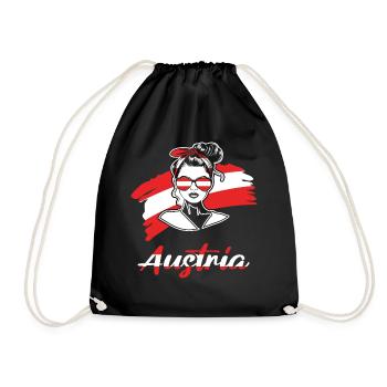 Sport Austria, Austria, Football Sports Fan - Drawstring Bag - black - Front