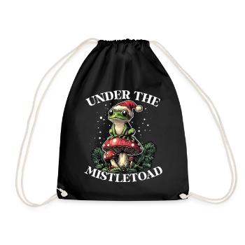 Joyeux Noël, grenouille sur - Sac de sport léger - noir - Devant
