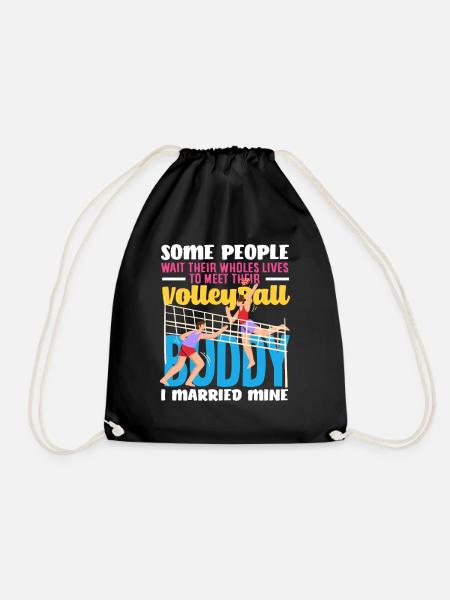 Volleyball Buddy Ich Habe Meinen Geheiratet - Turnbeutel - Schwarz