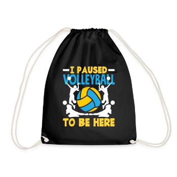 J’ai fait une pause pour être ici - Sac de sport léger - noir - Devant