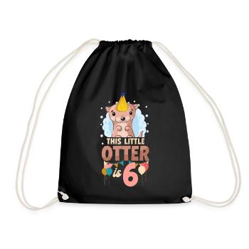 Anniversaire de la loutre Cette petite loutre - Sac de sport léger - noir - Devant