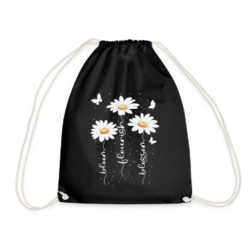 Fleurs d’été Fleur Inspiration Dicton de motivation - Sac de sport léger - noir - Devant
