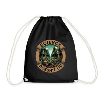 Environmental Science Doesn't Lie Soil Scientist - Drawstring Bag - black - Front