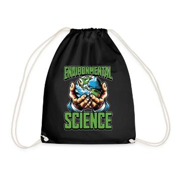 Environmental Science Agriculturist Climate Change - Drawstring Bag - black - Front