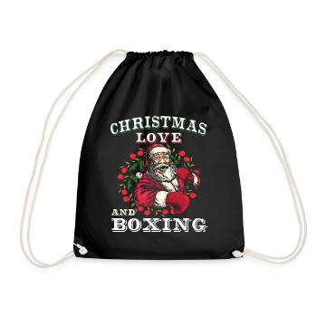 Amour de Noël Boxer Boxer Cadeau de Noël - Sac de sport léger - noir - Devant