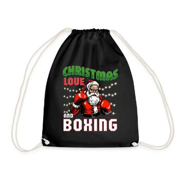 Amour de Noël Boxer Boxer Cadeau de Noël - Sac de sport léger - noir - Devant